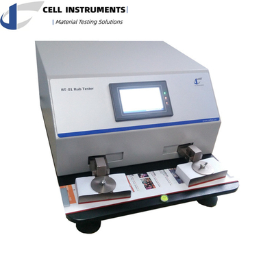 ASTM F2497 Printing Ink Rub Resistance Abrase Tester TAPPI T830 Rub Tester Ink Stability Testing About Smear And Bleed